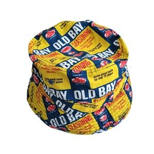 Old Bay Bucket Hat Adult One Size Cotton Crab Lobster Seasoning Brand Coastal